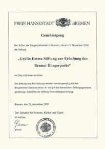 Stiftungsurkunde