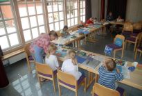 Kindermalkurs im Indozentrum des Bremer Bürgerparks
