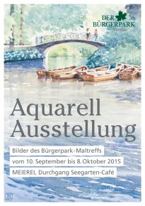 Plakat Ausstellung Aquarell-Maltreff