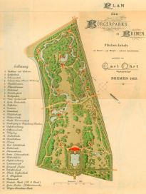 Bürgerpark Plan 1900